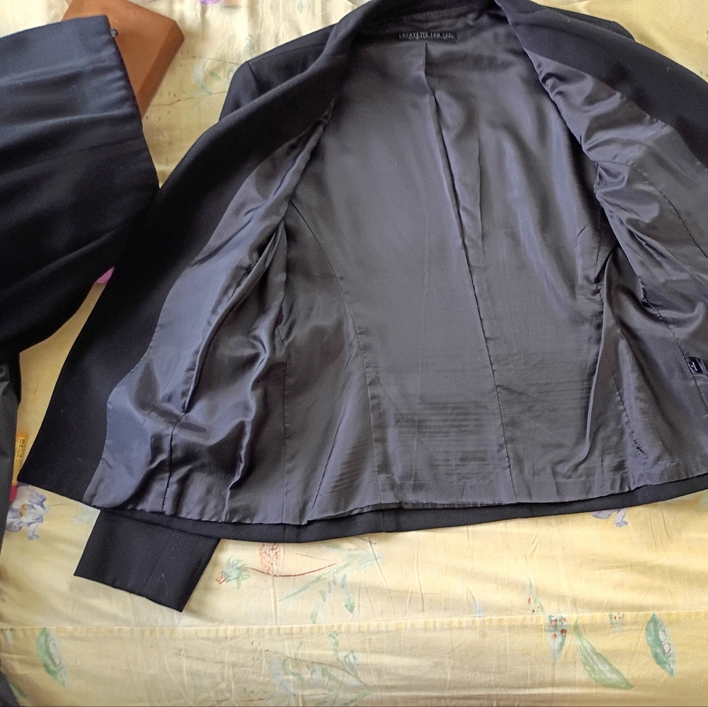 Lafayette 148 Black Suit